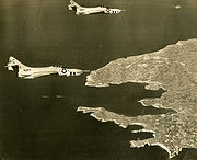 Warbird picture - Two F9F-8P from VFP-62 over Malta in 1958.