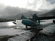 1942 Grumman Goose at Akutan, Alaska, operated by PenAir