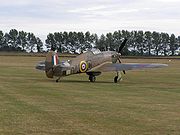 Warbird picture - Canadian-built Hurricane Mk XII painted to represent Hurricane Mk IIB Z5140 of 126 Squadron RAF