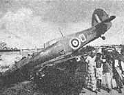 Warbird picture - Hawker Hurricane Mk.II of 232 Squadron shot down on 8 February 1942 during the Battle of Singapore