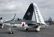 Warbird picture - Royal Navy Historic Flight Sea Hawk FGA 6 on static display at Kemble Air Day 2008, England