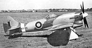 Warbird picture - The production Tempest VI, NX135, pictured at Langley in 1945