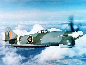 Warbird picture - A late production Hawker Tempest V piloted by Bill Humble.