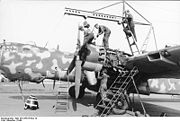 Warbird picture - A He 177 having an engine maintenance overhaul