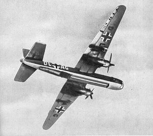 Warbird picture - He 177 A-02 production prototype with broad bladed propellers