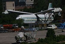 Airplane Picture - Mi-12 at the Mil Helicopter Plant in Panki. Note the rotor blades removed.