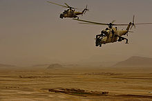 Airplane Picture - Afghan National Army Air Corps Mil Mi-24s