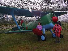 Airplane Picture - I-15bis flying replica, Monino, 2004. Note the straight upper wing typical of the I-15bis.