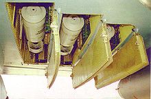 Airplane Picture - The under-wing bomb-bays of the Il-102, armed with bombs