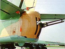 Airplane Picture - The tail turret of the Il-102, armed with a GSh-23L twin barreled cannon