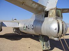 Airplane Picture - Another Iraqi Il-28 bomber seen from the rear.