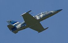 Airplane Picture - An Estonian L-39 in flight