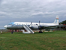 Airplane Picture - Malev Il-18 in at an open air aircraft museum at the Budapest Ferihegy International Airport