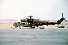Airplane Picture - Iraqi Mi-25 (NATO code:Hind-D) captured during the Gulf War.