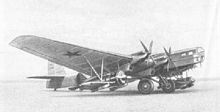 Airplane Picture - TB-3-4AM-34FRN in Zveno-SPB configuration with Polikarpov I-16 fighters armed with FAB-250 bombs.