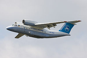 Warbird Picture - Antonov An-74T at Hostomel Airport, Ukraine.