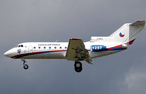 Airplane Picture - Czech Air Force Yak-40 landing