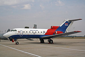 Airplane Picture - Serbian Air Force Yak-40
