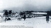 Airplane Picture - squadron of Voisin III's, First World War.