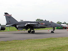 Airplane Picture - Sepecat Jaguar GR3A of 41 Sqn RAF, at Kemble Airfield, Gloucestershire, England.