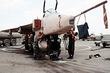 Airplane Picture - RAF Jaguar deployed in Operation Desert Shield.