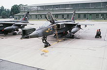 Airplane Picture - No. 2 Sqn Jaguar GR.1s at RAF Wildenrath, Germany, in 1978.