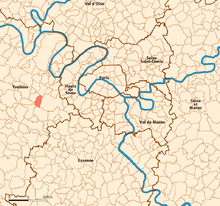 Airplane Picture - Map showing the position of Saint-Cyr-l'Ecole