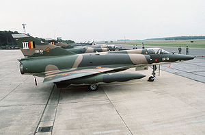 Warbird Picture - Line-up of Belgian Mirage 5s