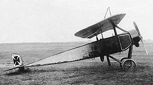 Warbird Picture - A captured Morane-Saulnier Type L with German insignia. Some believe it to have been a German Pfalz A.I, which was an unarmed license-built Type L, but it is missing the distinctive features of the A.I.