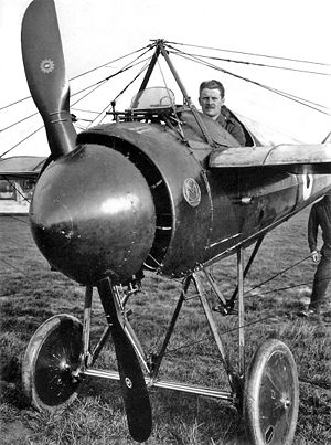 Warbird Picture - RFC Morane-Saulnier Type N Bullet, fitted with the immense 