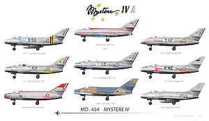 Airplane Picture - Dassault Mystxre IV MD 454
