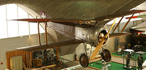 Warbird Picture - Swiss HD.1 in a museum