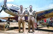 Warbird picture - Airplane picture - An ex-23rd Sentai, 2nd Chutai Ki-61 found and photographed at Inba airbase by USAAF personnel in 1946.