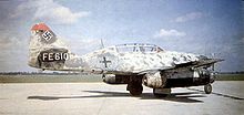 Warbird picture - Side view of a Me 262B-1a/U1 night fighter, note the radar antenna on the nose and second seat for a radar operator.