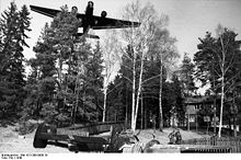 Airplane Picture - Helmut Lent's Bf 110C. Lent ran out of fuel and force landed at Oslo Fornebu airfield on April 9, 1940[20]