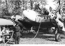 Airplane Picture - Bf 110C under refueling, October 1940