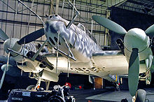 Airplane Picture - A Bf 110 G-4 night fighter at the RAF Museum in London.