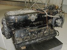 Airplane Picture - One of the engines from Hess's Bf 110 on display at the National Museum of Flight in East Lothian, Scotland.