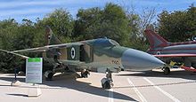 Airplane Picture - Captured MiG-23 on display in Israel