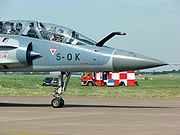 Airplane picture - Mirage 2000B nose close up