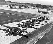 Warbird pciture - Airplane picture - A P-61 squadron involved in the Ohio phase of the Thunderstorm Project, 1947