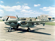 Airplane Pictures - Lockheed P-38L Lightning at the National Museum of the United States Air Force, marked as a P-38J of the 55th Fighter Squadron, based in England