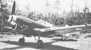 Airplane Pictures - P-40N-15 Black Magic, No. 78 Squadron RAAF. F/L Denis Baker scored the RAAF's last aerial victory over New Guinea in this fighter on 10 June 1944. It was later flown by W/O Len Waters. Note the dark blue tip on the tailfin used to identify 78 Squadron.