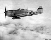 Airplane Pictures - P-47 flies over Europe