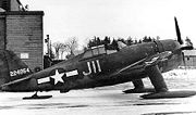 Airplane Pictures - Republic P-47G-1-CU on skis