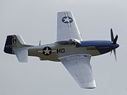 Airplane Pictures - Miss Helen, a P-51D in its wartime markings as flown by Capt Raymond H. Littge of the 487 FS, 352 FG, on aerial display in 2007. It is the last original 352 FG P-51 known to exist