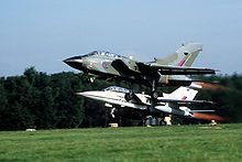 Airplane Picture - Formation take-off of a RAF Tornado GR.1 and a Tornado F.2 prototype