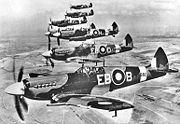 Airplane Pictures - Spitfire LF Mk XIIs of 41 Squadron in mid-1943