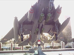 Airplane picture - An EAF Su-20 Armed with four 250 kg bombs, two rocket pods, and two external fuel tanks.