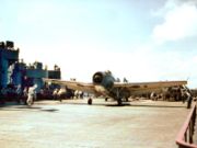 Airplane Pictures - A Grumman TBF Avenger aboard the USS Yorktown (CV-10), circa late 1943